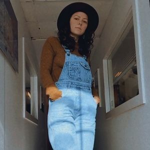 Vintage denim overalls - small